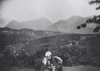 Vanini Geremia con una pecora in località Pauregia - anno 1948